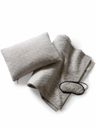 Ralph Lauren Home Grey The Iconic Cable Cashmere Travel Set