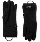 Patagonia - Retro Pile Nylon-Panelled Polartec Fleece Gloves - Black