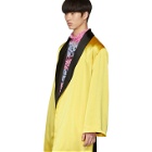 Palomo Spain SSENSE Exclusive Yellow Boxing Robe Coat