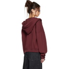 LU'U DAN BRUCE LEE x LỰU ĐẠN Burgundy Zip Hoodie
