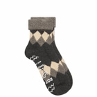 RoToTo Diamond Comfy Room Sock in Dark Grey/Charcoal