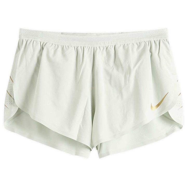Photo: Nike Running Men's Aeroswift Jakob 2in Short in Silver/Gold