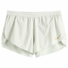 Nike Running Men's Aeroswift Jakob 2in Short in Silver/Gold