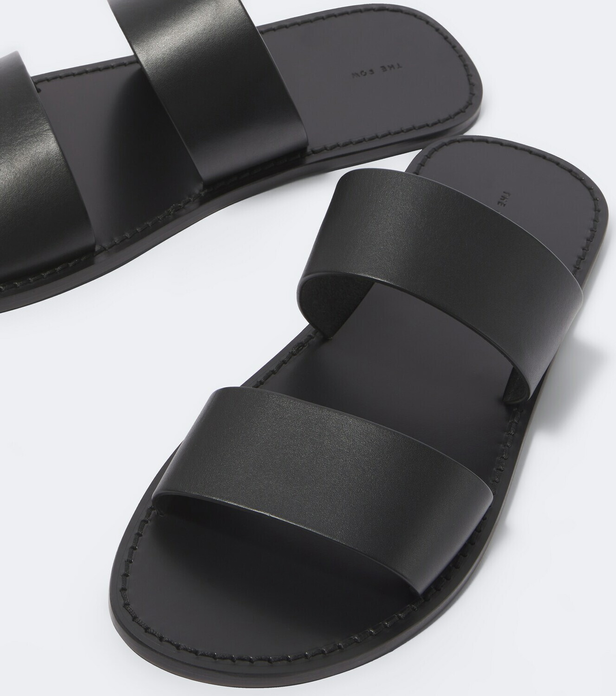 The Row Charlie leather sandals
