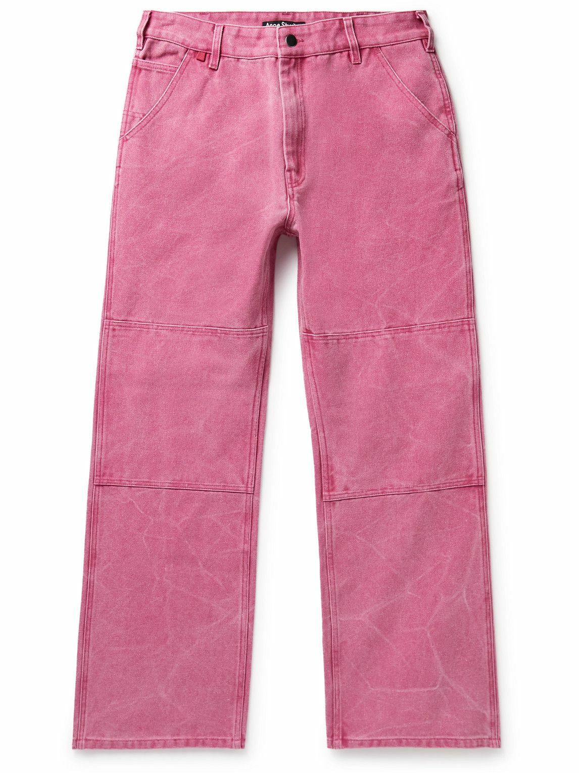 Acne Studios - Palma Straight-Leg Distressed Cotton-Canvas