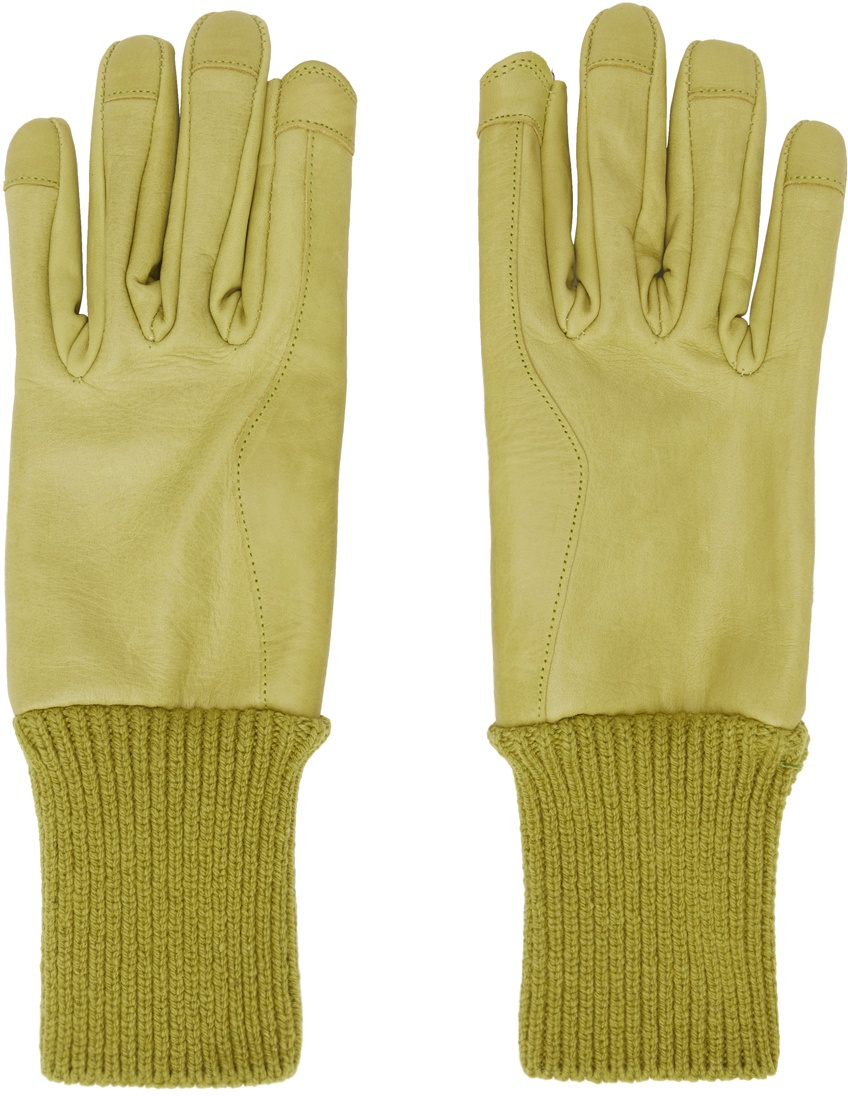 Photo: Rick Owens Yellow Short Ribcuff Gloves