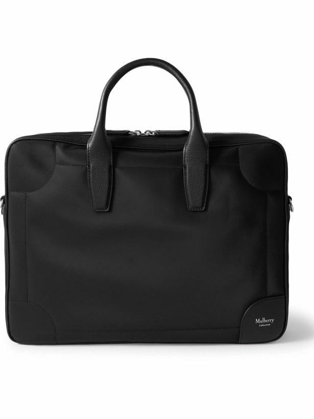 Photo: Mulberry - Belgrave Full-Grain Leather-Trimmed Shell Briefcase