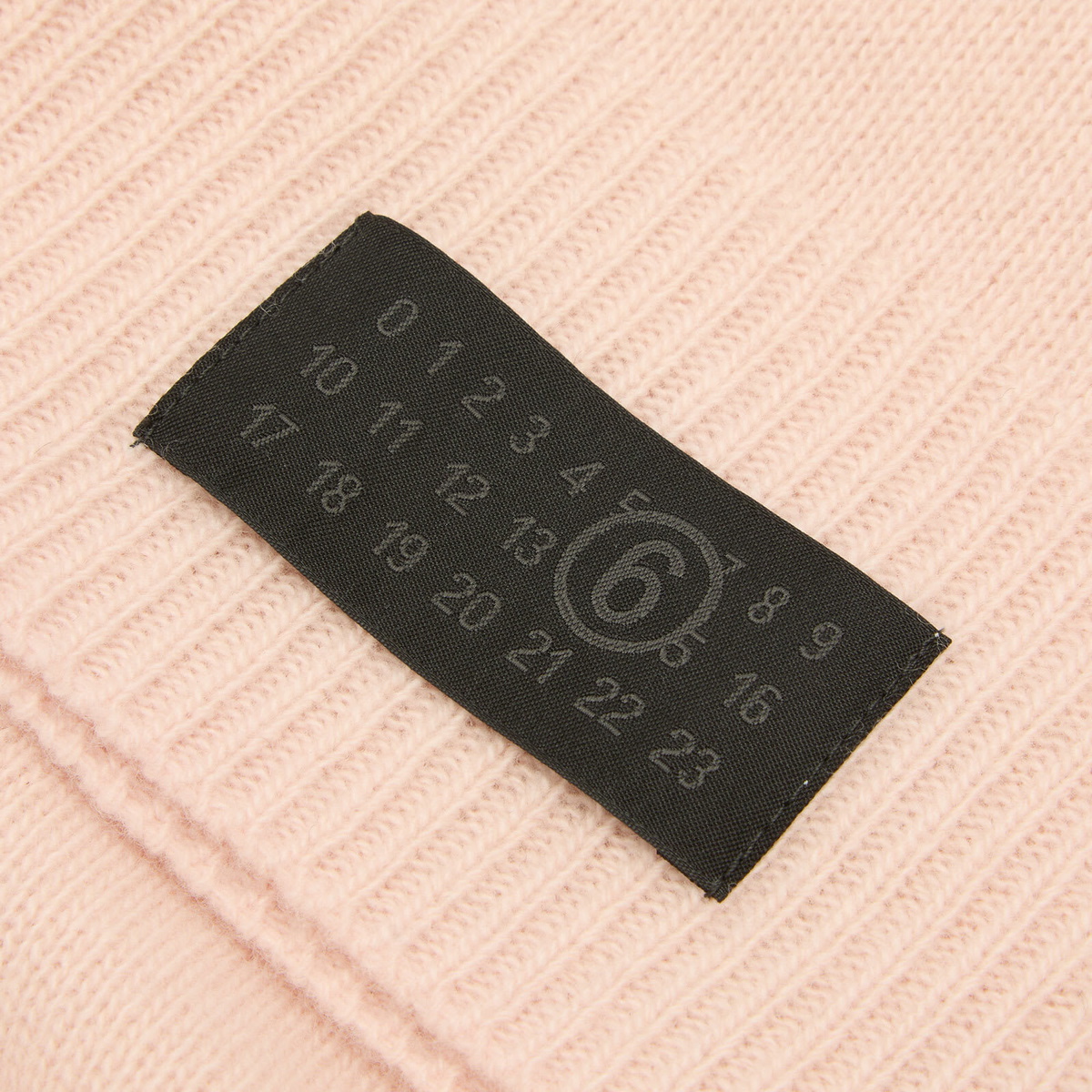 MM6 Maison Margiela Women's Balaclava with Patches in Rose Pink 