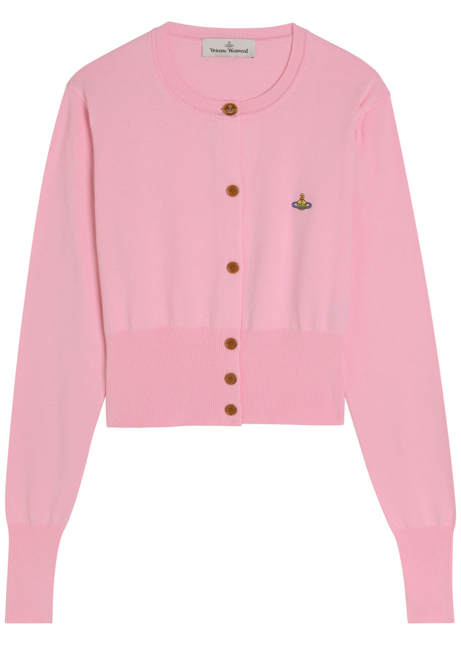 【Pee】Vivienne Westwood ピンクカーディガン Sサイズ Vivienne Westwood（ヴィヴィアンウエストウッド）の「ｳｰﾚﾝﾍﾞｰｼｯｸｸﾙｰ