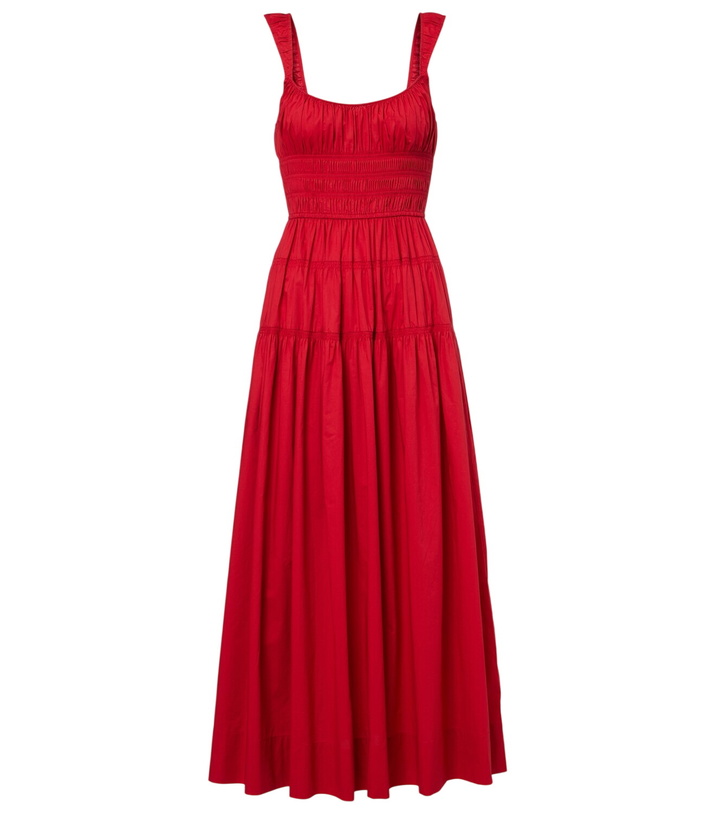 Photo: Dôen Clover shirred cotton poplin maxi dress