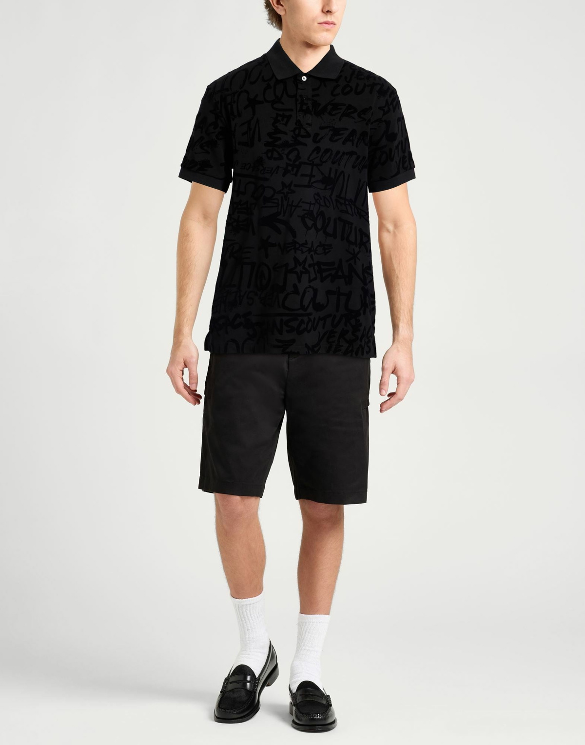 Versace Jeans Couture Mens Polo shirt in Black