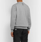 Billionaire Boys Club - Logo-Embellished Mélange Loopback Cotton-Jersey Sweatshirt - Gray