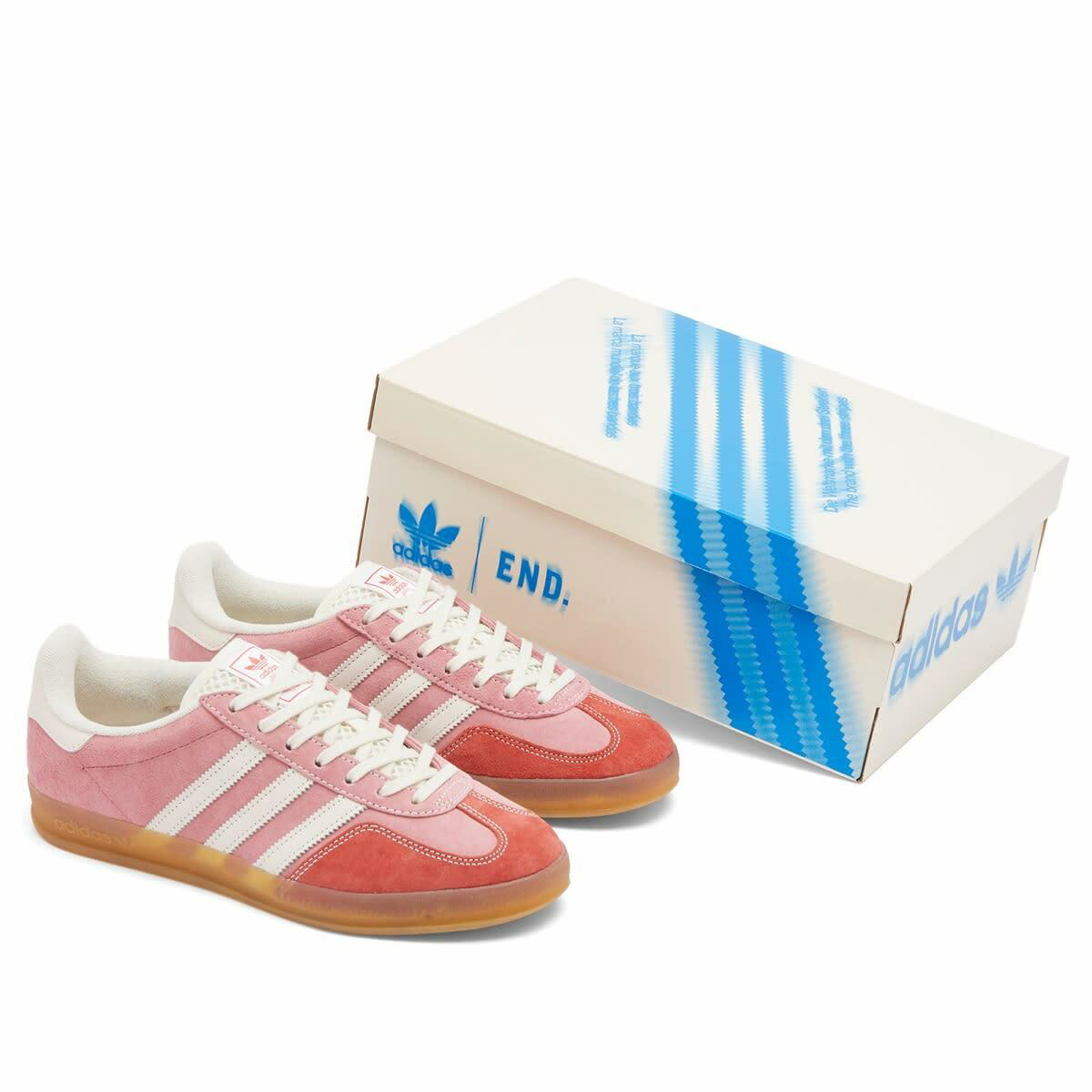 END. x adidas Gazelle Indoor 'Laundromat' in Pink adidas