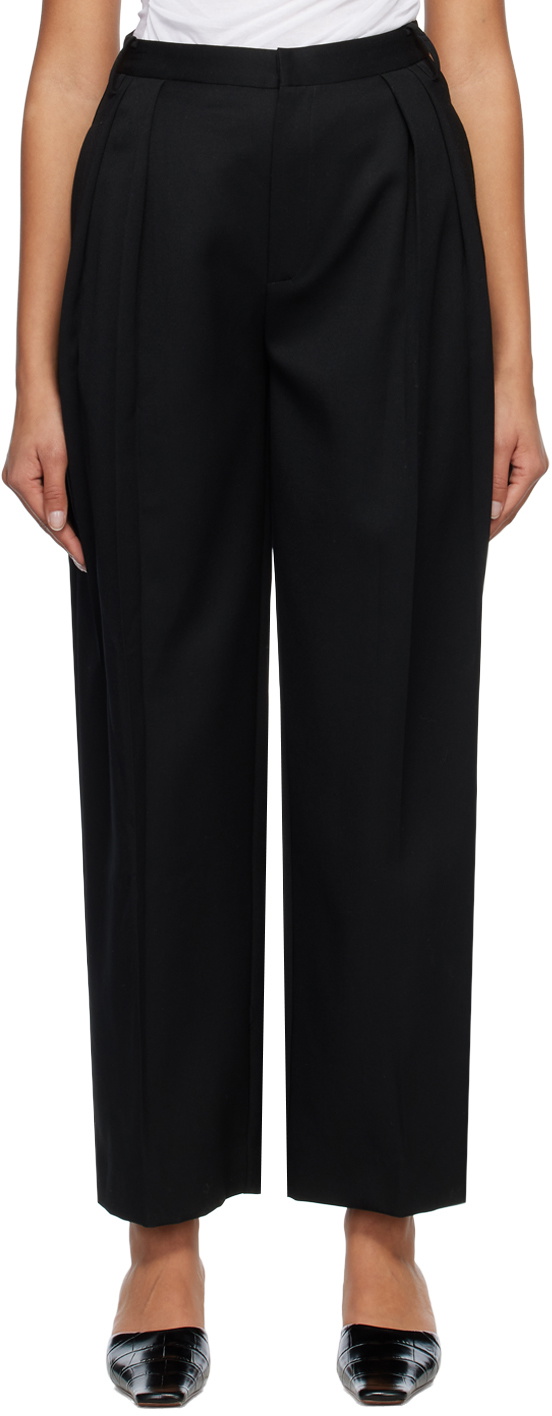 Subtle Le Nguyen Black Pleated Trousers