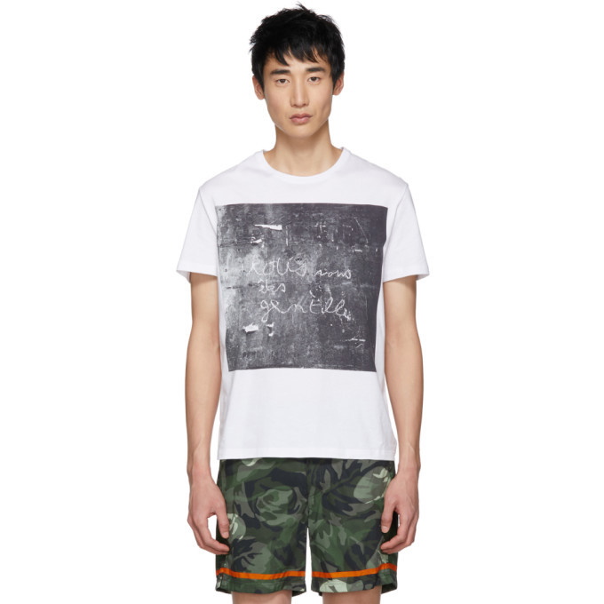 Photo: Alexander McQueen White John Deakin Archive Edition You Are All Nice T-Shirt