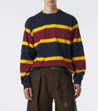 Sacai Striped cotton jersey sweatshirt
