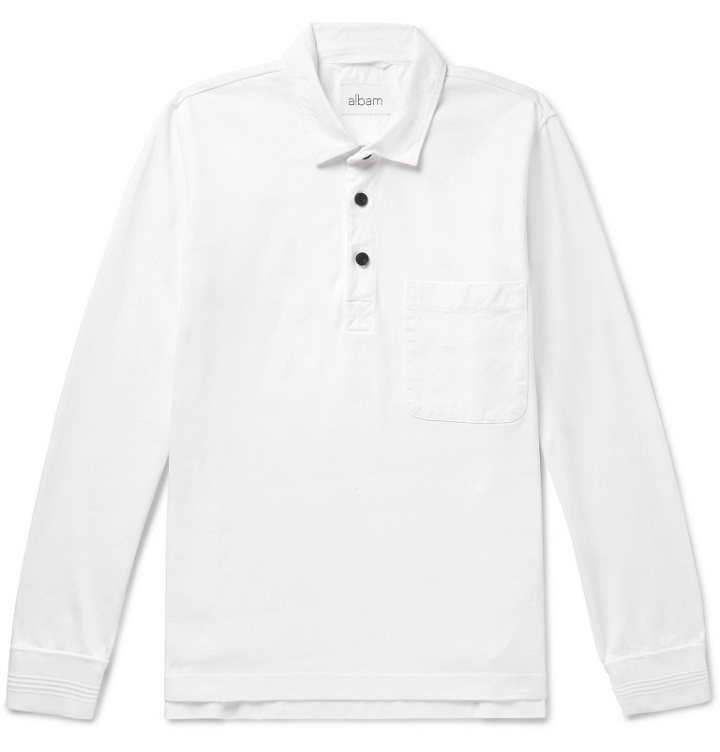 Photo: Albam - Cotton-Jersey Rugby Shirt - White