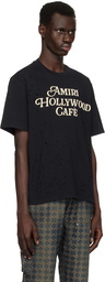 AMIRI Black 'Amiri Hollywood Cafè' T-shirt