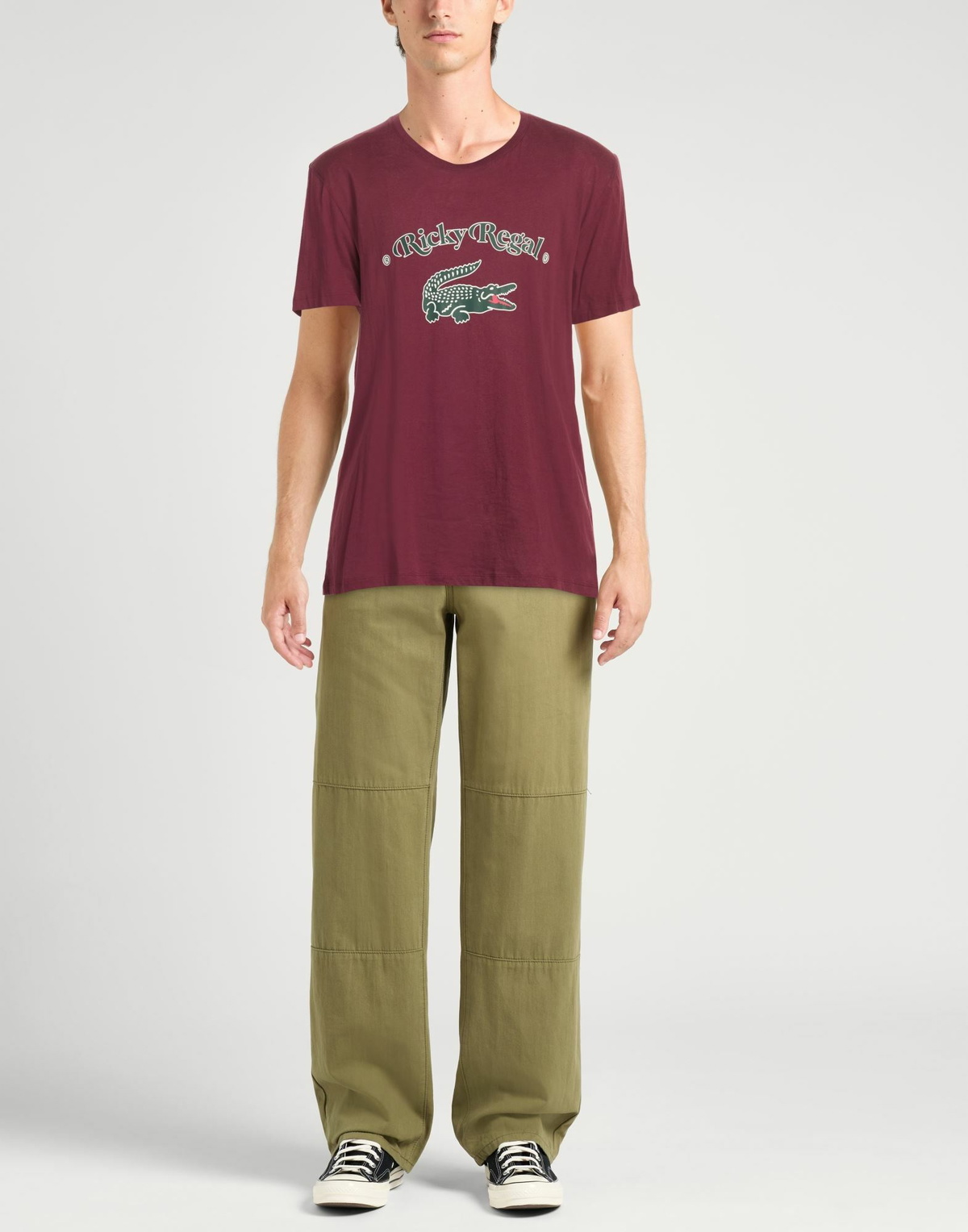Lacoste Mens T-shirt Burgundy
