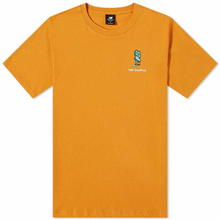 Photo: New Balance Men's NB Athletics Minimize T-Shirt in Madras Orange