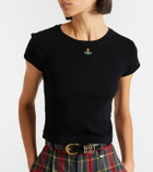 Vivienne Westwood Peru cropped cotton-blend jersey T-shirt