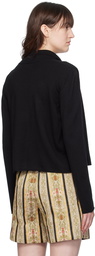 Bode Black Beaded Abilene Cardigan