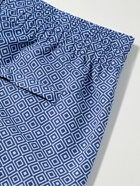 Frescobol Carioca - Slim-Fit Short-Length Printed Swim Shorts - Blue