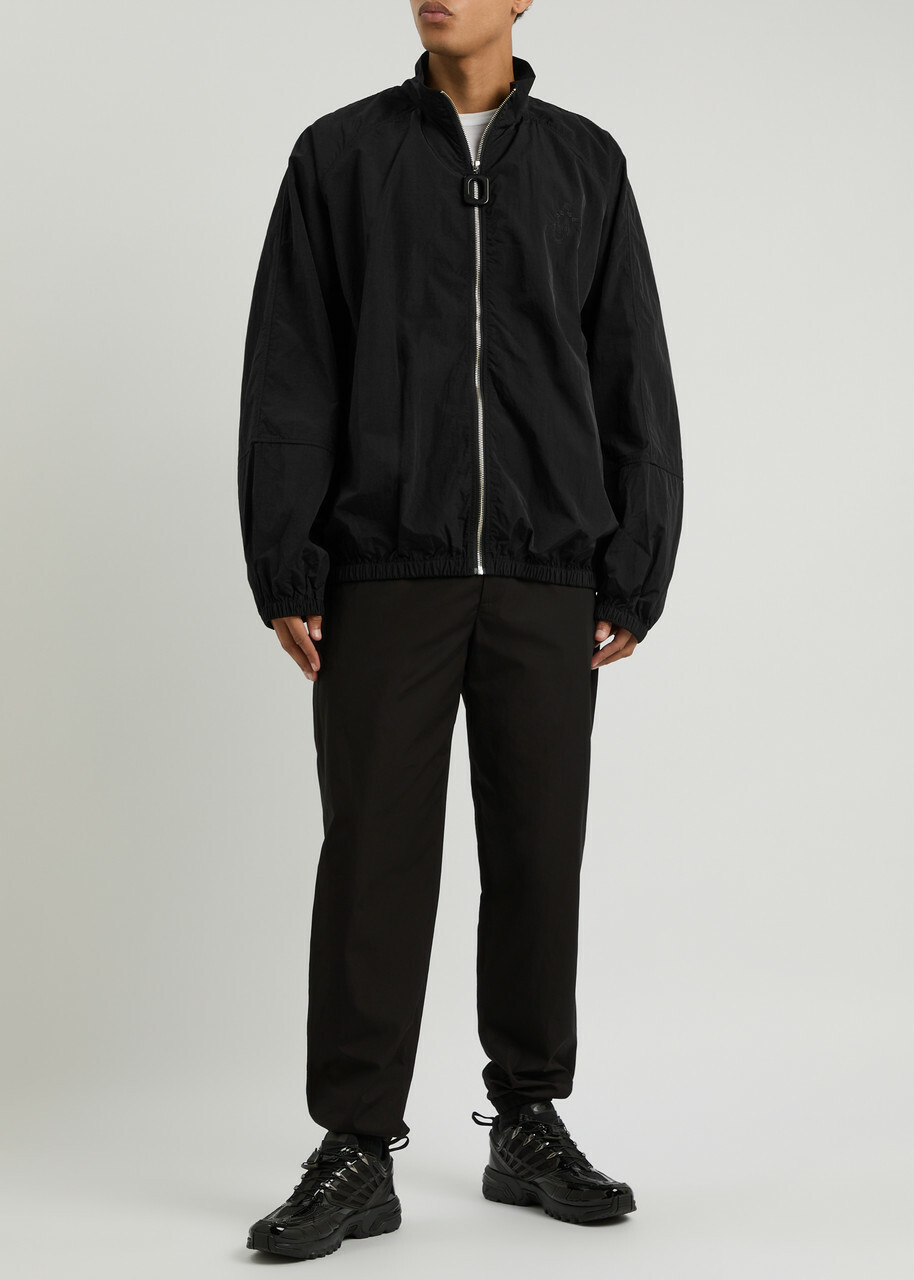 JW Anderson Logo-embroidered Nylon Track Jacket Black JW Anderson