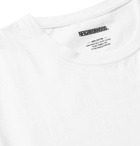 Neighborhood - Three-Pack Logo-Print Cotton-Jersey T-Shirts - White