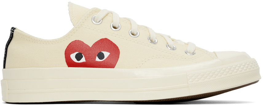 COMME des GARÇONS PLAY Off-White Converse Edition Chuck 70 Low Top Sneakers