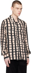 Paul Smith Beige & Black Check Shirt