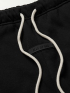 FEAR OF GOD ESSENTIALS - Logo-Appliquéd Cotton-Blend Jersey Sweatpants - Black