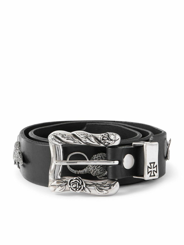 Photo: Enfants Riches Déprimés - Rat Chase 3.8cm Leather Belt - Black
