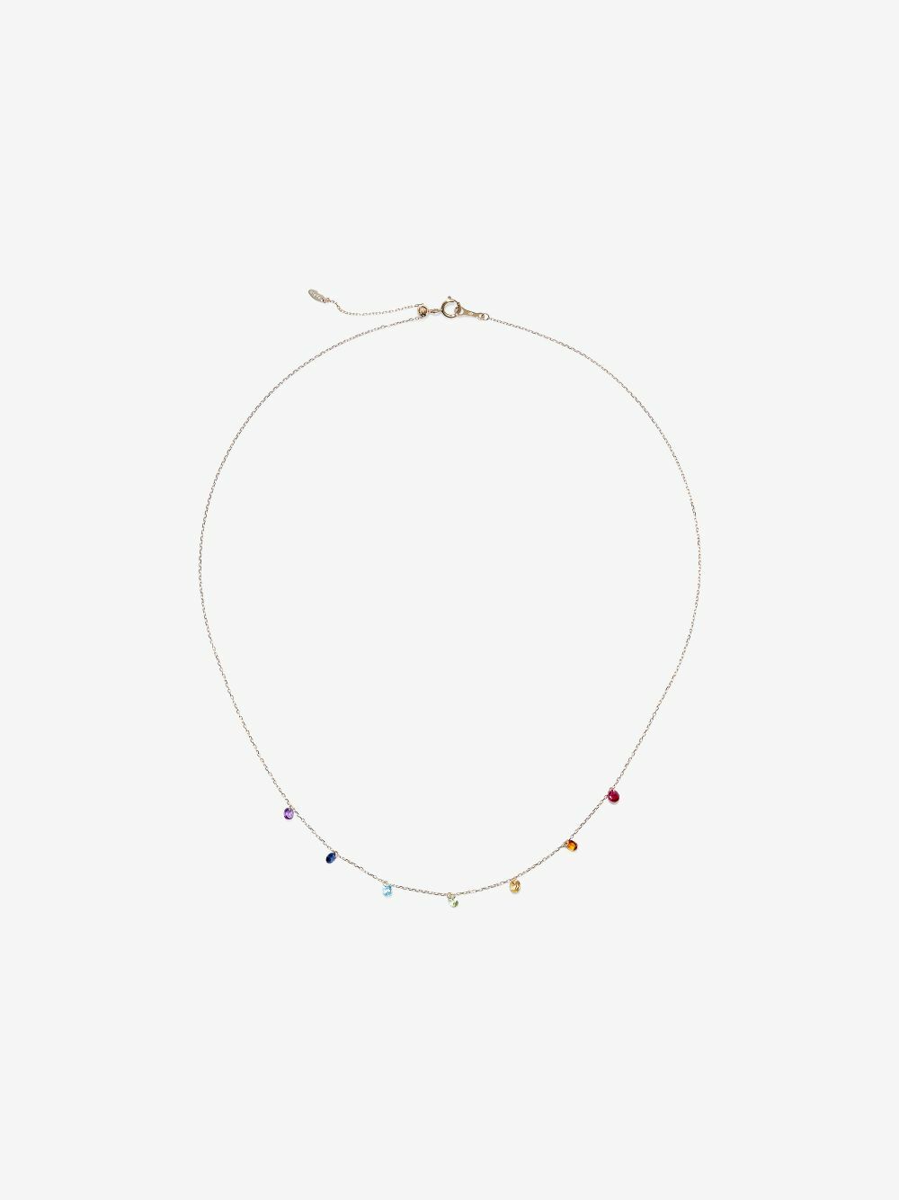 Persée 18K Yellow Gold Chakras Sapphire Necklace