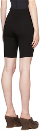 Vejas Black Split Waist Bike Shorts