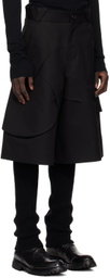 pet-tree-kor Black Batura Shorts