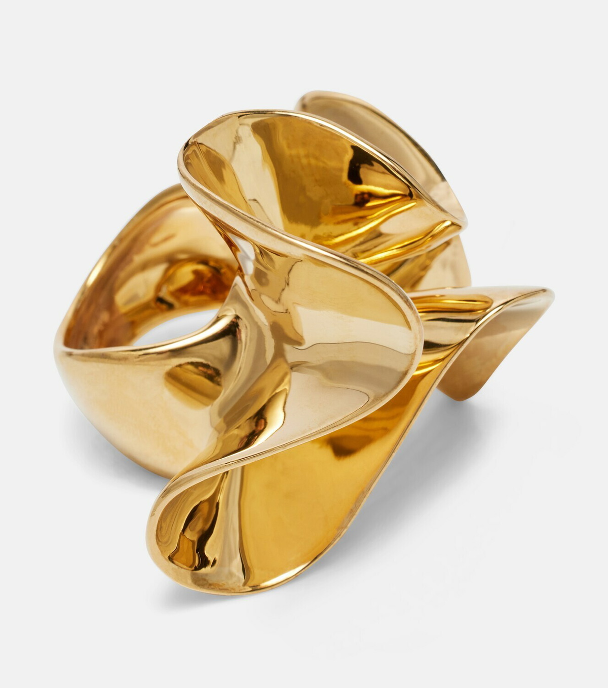 Bottega Veneta Anemone gold-plated sterling silver ring