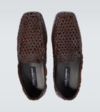 Dolce&Gabbana Driver woven leather loafers