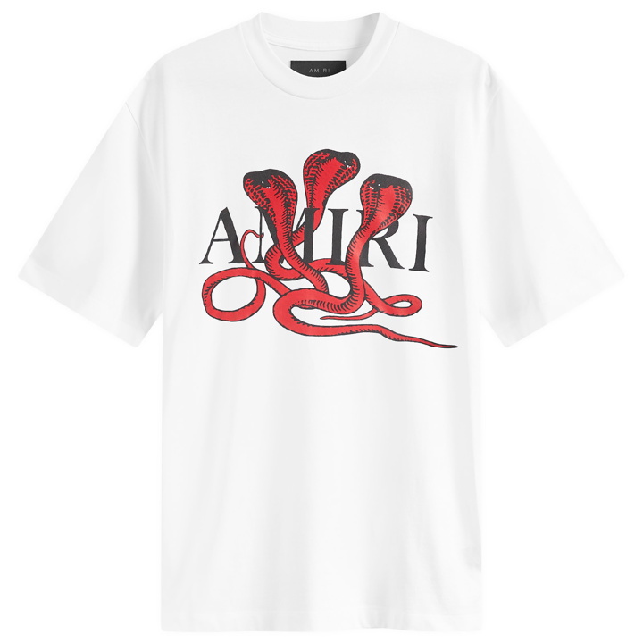 Photo: AMIRI Men's CNY Snake T-Shirt in White/Red