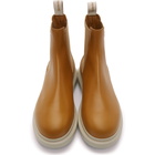 Alexander McQueen Tan Hybrid Chelsea Boots