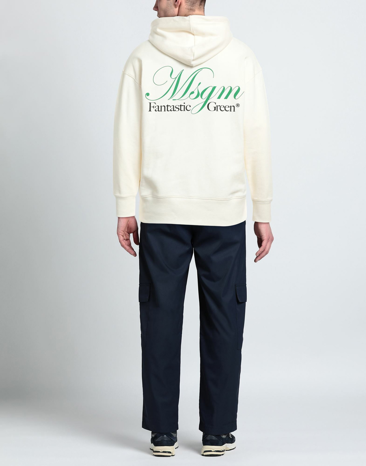 Msgm Mens Sweatshirt Ivory