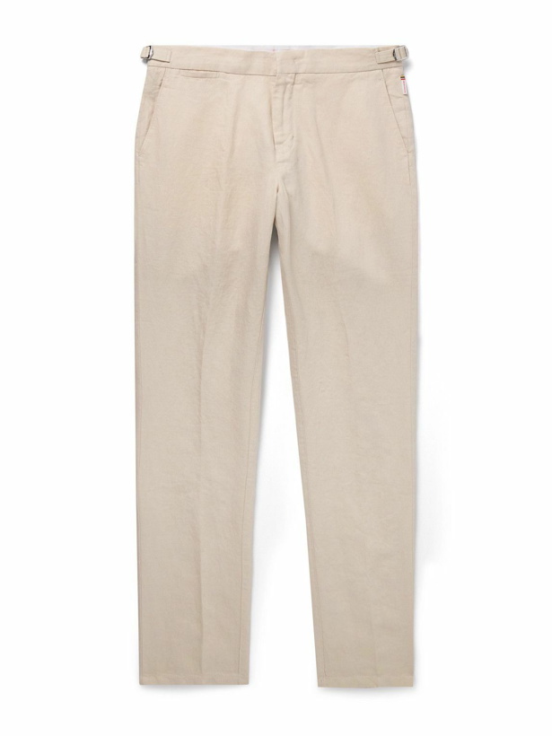 Photo: Orlebar Brown - Griffon Slim-Fit Linen Trousers - Neutrals