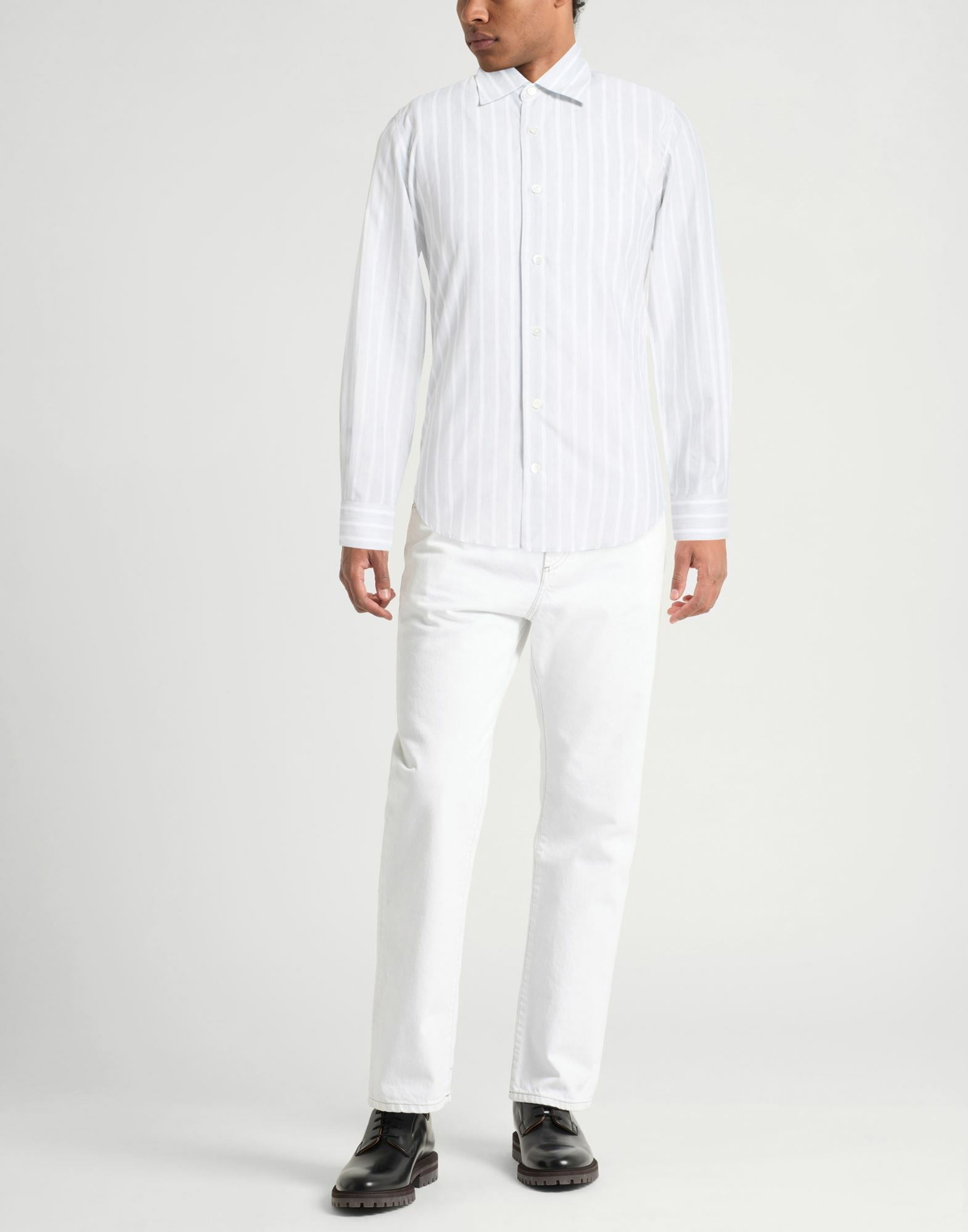 Eleventy Platinum Mens Shirt in Light grey