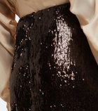 Balmain Sequined maxi skirt