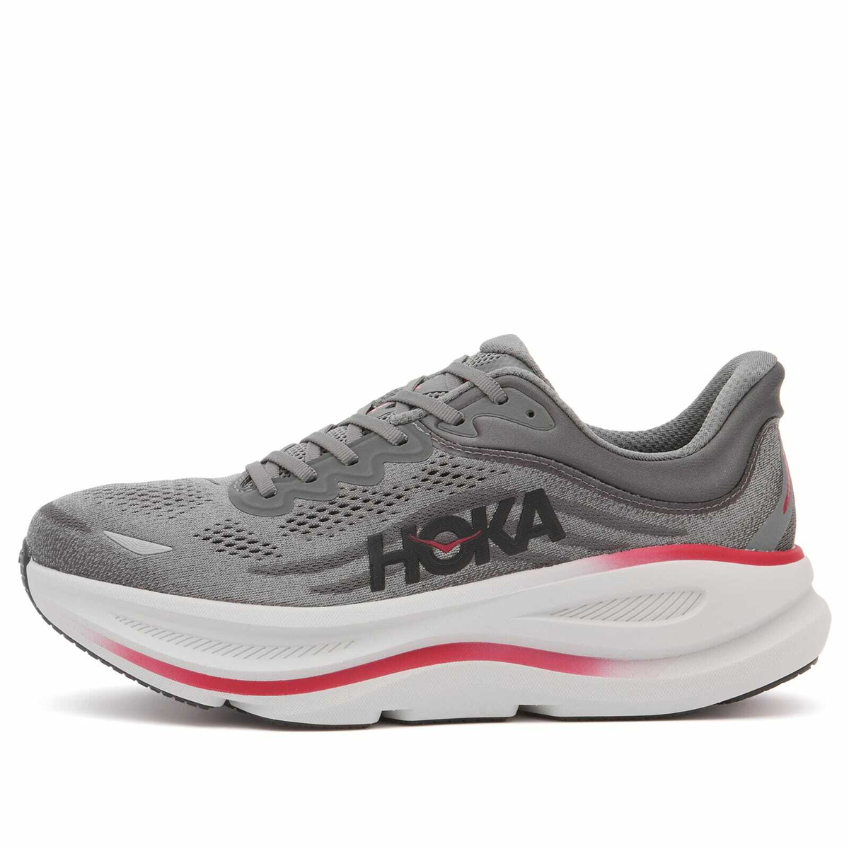 HOKA ONE ONE M Bondi 9 Sneaker in Satellite Grey/Outer Orbit