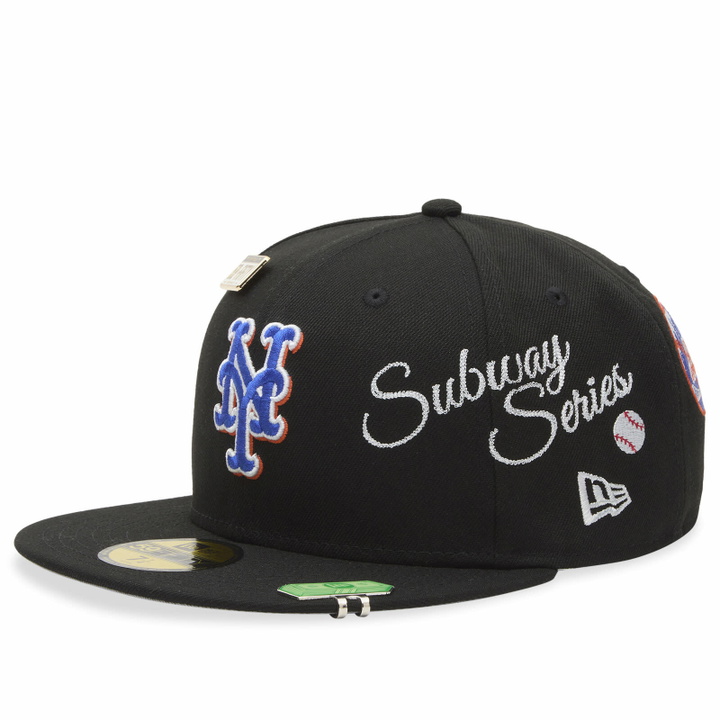 Photo: New Era Image New York Mets Subway Series 59Fifty Cap in Black