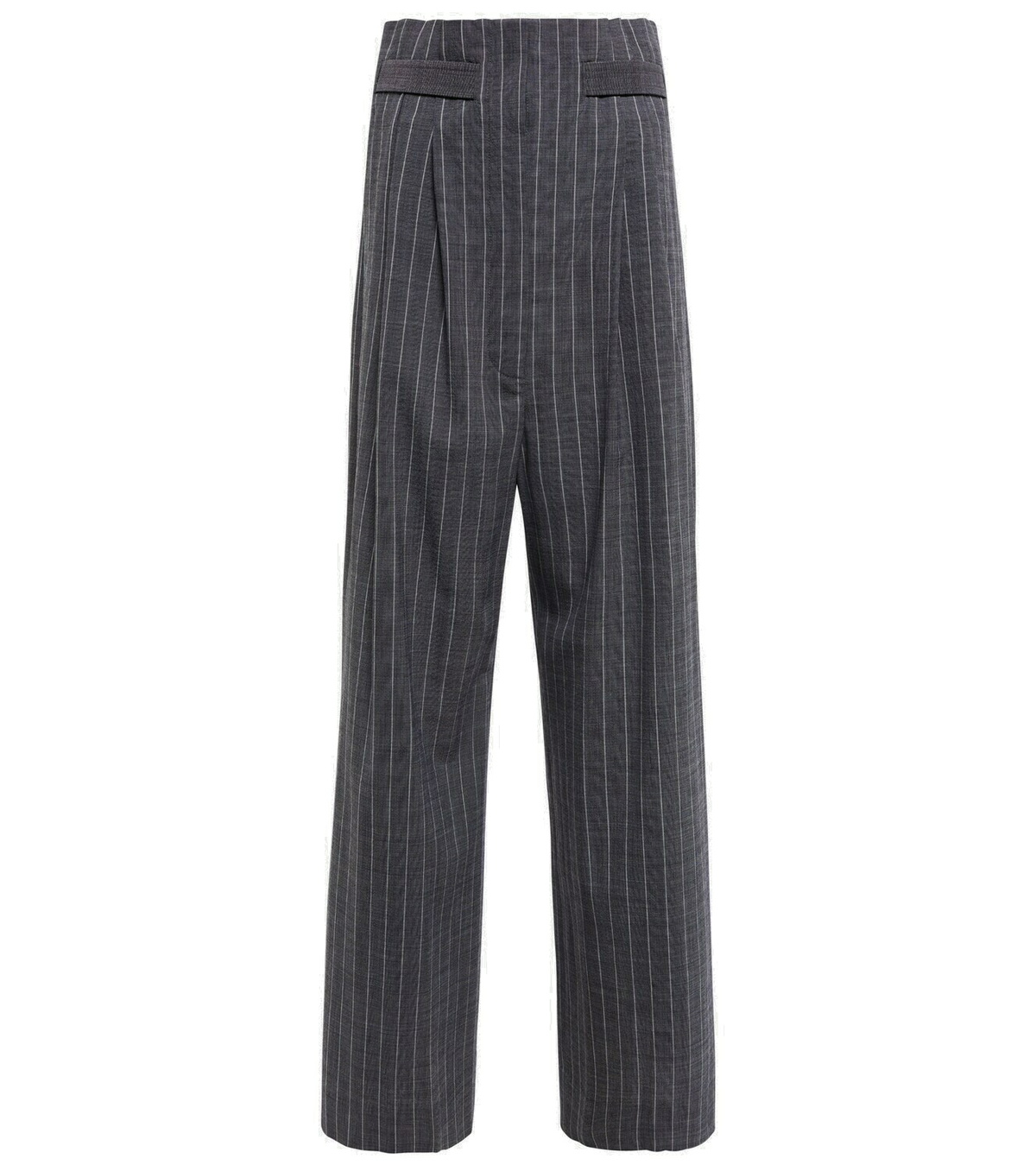 Loewe - Striped wide-leg wool-blend pants Loewe