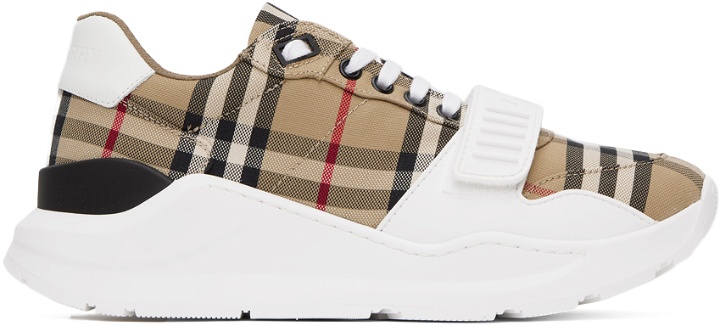 Photo: Burberry Beige Vintage Check Sneakers