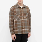 Polar Skate Co. Men's Flannel Shirt in Brown