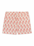 Orlebar Brown - Bulldog Slim-Fit Mid-Length Printed Swim Shorts - Red